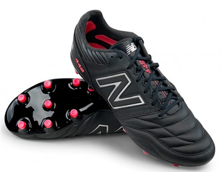 New Balance 442 v2 Pro Synthetic (FG) Wide Boots - Black/Silver