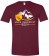 Mountain T-Shirt: Maroon